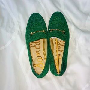 Sam Edelman NWT Green Velvet loafers size 8.5